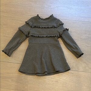 Ruffled Knit Dress